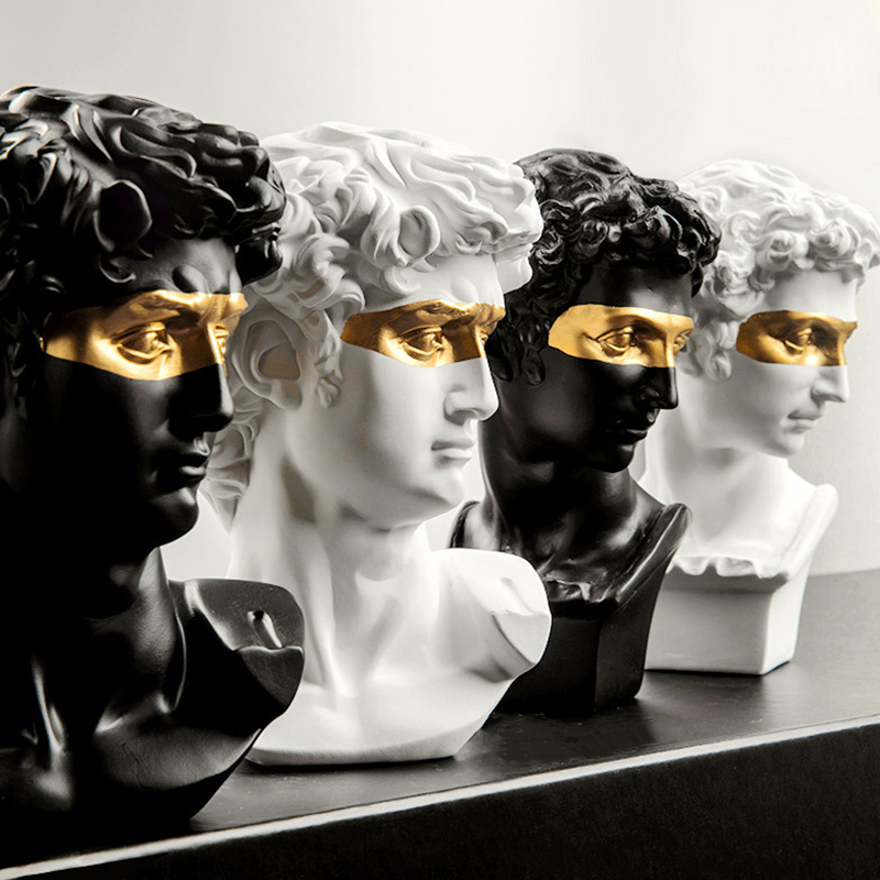 David Sculpture 15cm Height The Head Of David Statue Decoration Resine Moderne Statuette Modern Art Statue Home Resin Abstract 210318
David Sculpture 15cm Height The Head Of David Statue Decoration Resine Moderne Statuette Modern Art Statue Home Resin Abstract 210318