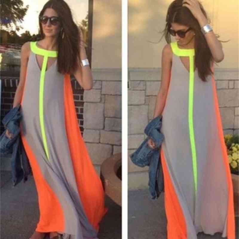 Casual Dresses Wholesale Women Summer Clothes Beach Long Dress Color Contract Patchwork Sleeveless Clothing T8TC, Rosy
Casual Dresses Wholesale Women Summer Clothes Beach Long Dress Color Contract Patchwork Sleeveless Clothing T8TC, Rosy