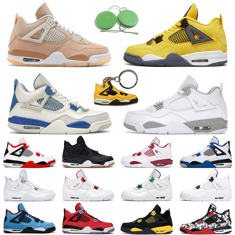 jumpman 4 Military Blue basketball shoes men women 4s Shimmer Guava Ice mens trainer, Starfish