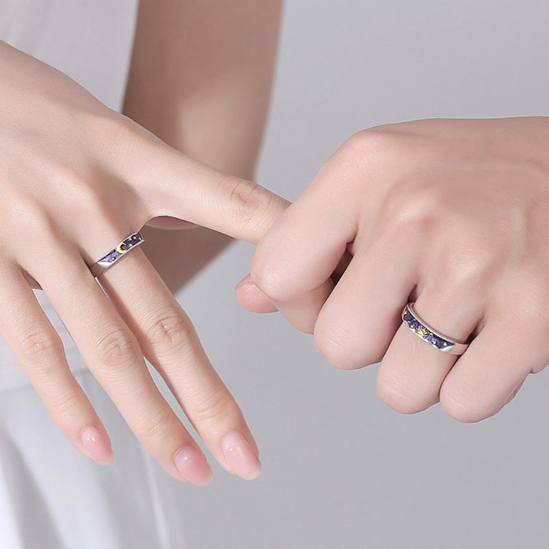 Wedding Rings Star Night Couple Adjustable For Daily Wearing Party Dinner Travel Add Highlights To Outfit Charming, Slivery;golden
Wedding Rings Star Night Couple Adjustable For Daily Wearing Party Dinner Travel Add Highlights To Outfit Charming, Slivery;golden