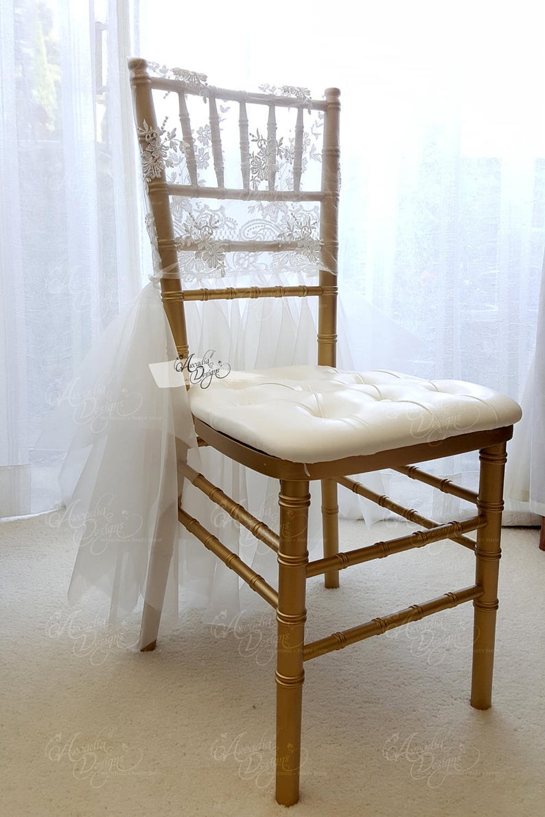 in stocks different colors wedding chair covers elegant lace tulle tutu chairs sashes decorations skirts zj010