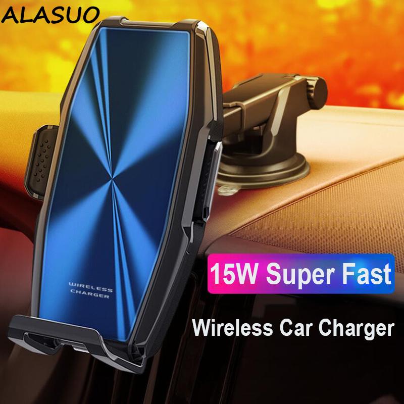 Cell Phone Mounts & Holders 15W Wireless Car Holder Quick Charge For 11 Mini 12 Pro X XR XS 8 S20 S10 Sensor Induction
Cell Phone Mounts & Holders 15W Wireless Car Holder Quick Charge For 11 Mini 12 Pro X XR XS 8 S20 S10 Sensor Induction