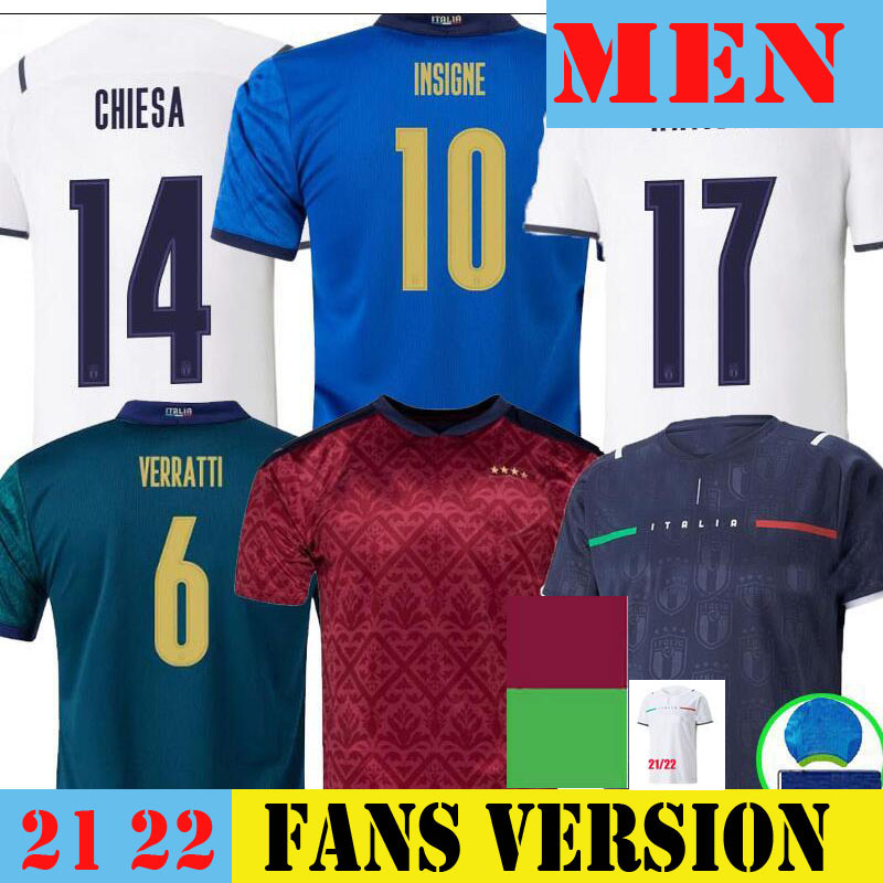 FANS version Italy 21 22 INSIGNE soccer Jersey italia 2021 2022 Immobile Belotti Jorginho BONUCCI verratti Chiesa Adult men woman kids, SOCKS FOOTBALL SHIRT uniforms, White no patch
FANS version Italy 21 22 INSIGNE soccer Jersey italia 2021 2022 Immobile Belotti Jorginho BONUCCI verratti Chiesa Adult men woman kids, SOCKS FOOTBALL SHIRT uniforms, White no patch
