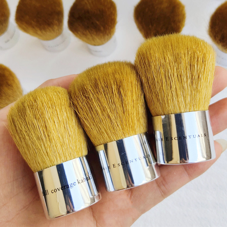 Id Escentuals Makeup Full Coverage Kabuki Brush Goat Bristles Powder Blush Contour Cosmetic Beauty Tool