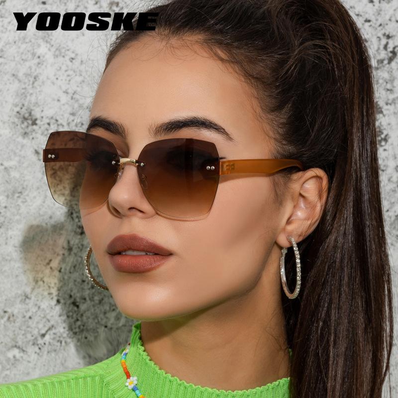 Sunglasses YOOSKE Rimless For Women 2022 Vintage Designer Gradient Sun Glasses Ladies Trimming Frameless Glass
Sunglasses YOOSKE Rimless For Women 2022 Vintage Designer Gradient Sun Glasses Ladies Trimming Frameless Glass