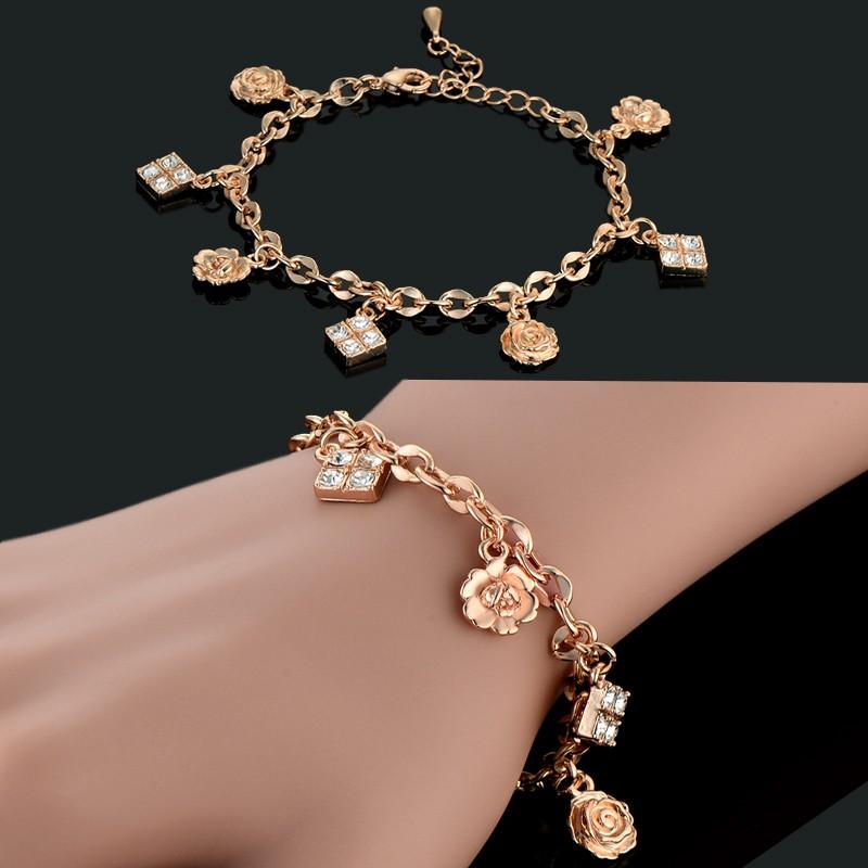 Charm Bracelets Trendy Cubic Zircon Square Flower Bracelet For Women Wholesale Braslet 19cm Gold Color Link Chain Female Jewelry
Charm Bracelets Trendy Cubic Zircon Square Flower Bracelet For Women Wholesale Braslet 19cm Gold Color Link Chain Female Jewelry