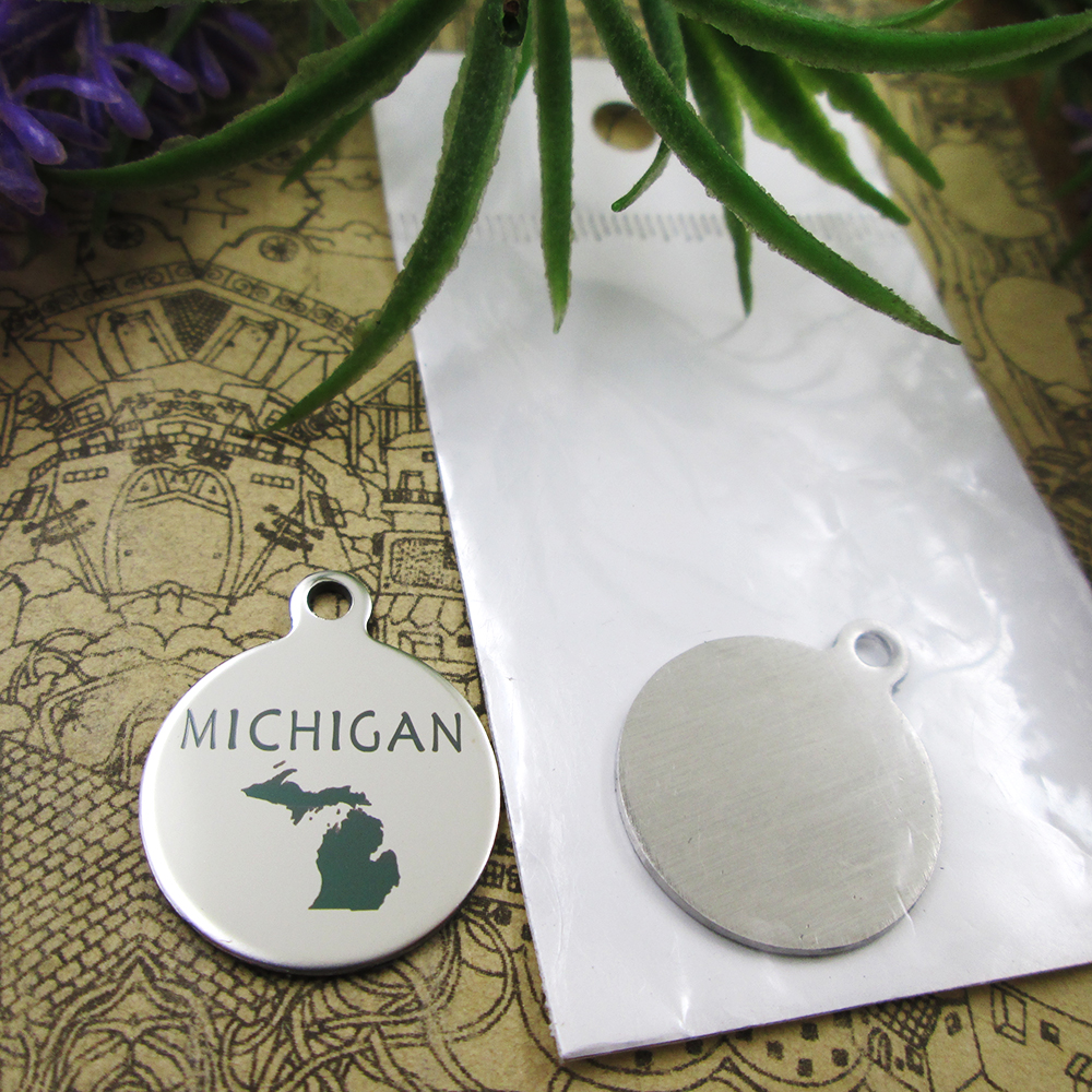 40pcs--stainless steel charms"Michigan map" more style choosing DIY pendants fo necklace
40pcs--stainless steel charms"Michigan map" more style choosing DIY pendants fo necklace