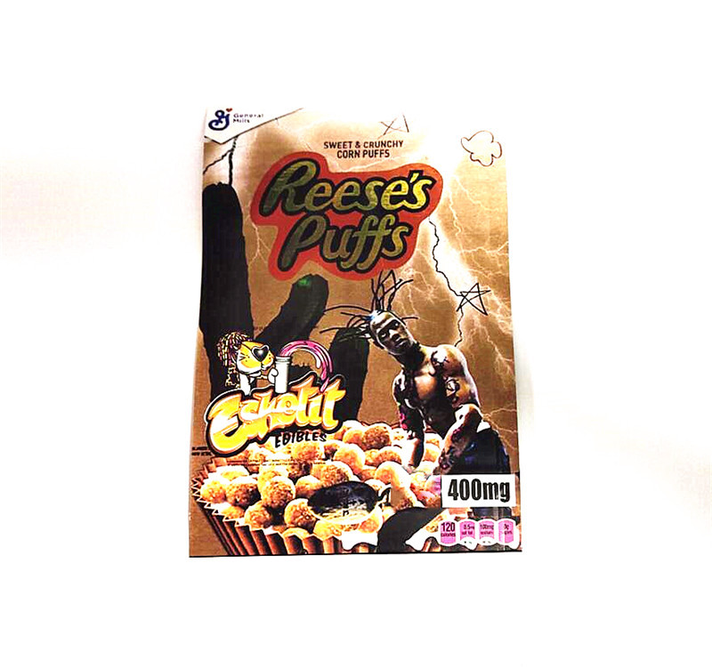 Reeses Puffs and GRUNCH BRRIES or Mylar bags COCOA Pufs Trix food Edibles packaging polyester
Reeses Puffs and GRUNCH BRRIES or Mylar bags COCOA Pufs Trix food Edibles packaging polyester