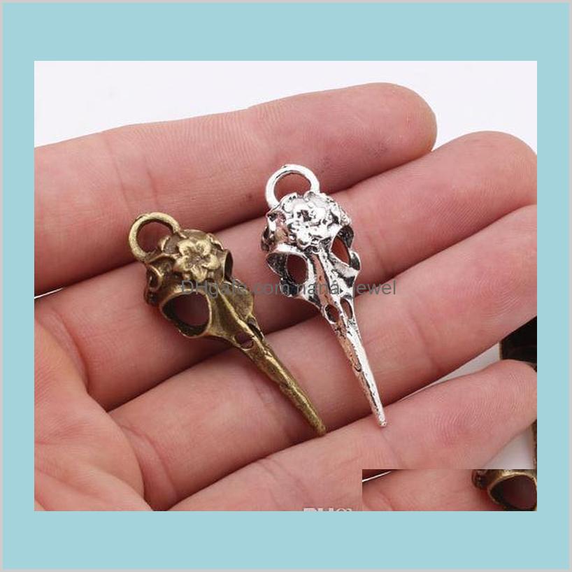 Alloy 50Pcs Vintage Style Bronze Silver Tone Skull Bird Head Flower Charms Necklace Pendant Jewelry Accessories Gah21 Hbnbd
Alloy 50Pcs Vintage Style Bronze Silver Tone Skull Bird Head Flower Charms Necklace Pendant Jewelry Accessories Gah21 Hbnbd