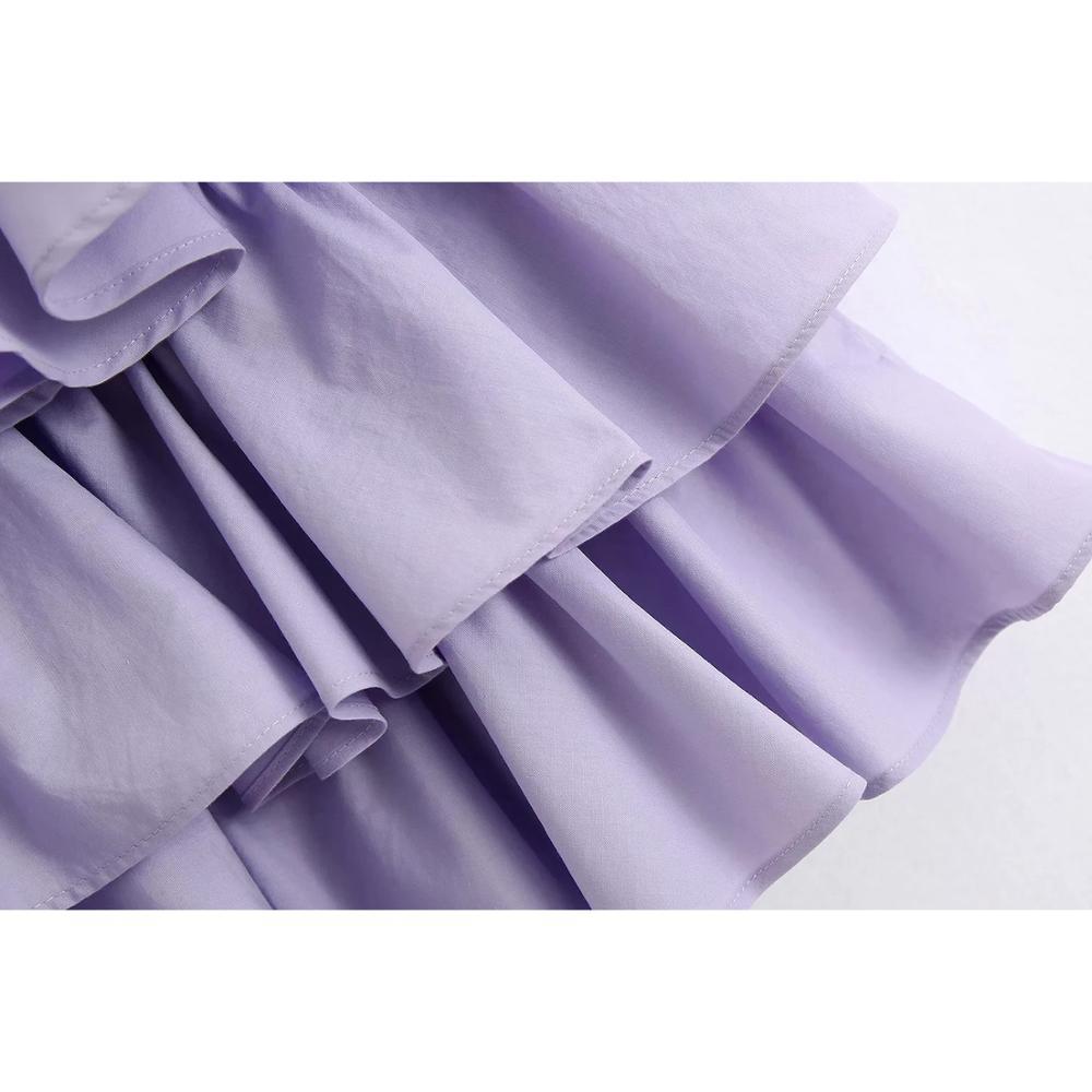 Women Chic Stylish Ruffled Mini Skirt Vintage Vestidos Waist Side Zipper With Belt Slim Female Skirts Casual Mujer 210521