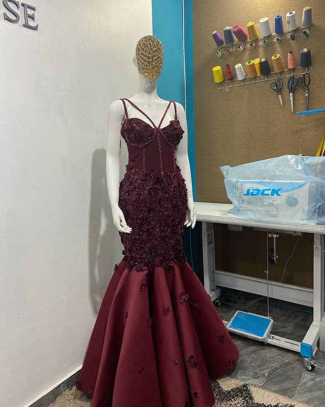 2021 Plus Size Arabic Aso Ebi Luxurious Mermaid Burgundy Prom Dresses Beaded Lace Sexy Evening Formal Party Second Reception Bridesmaid Gowns Dress ZJ