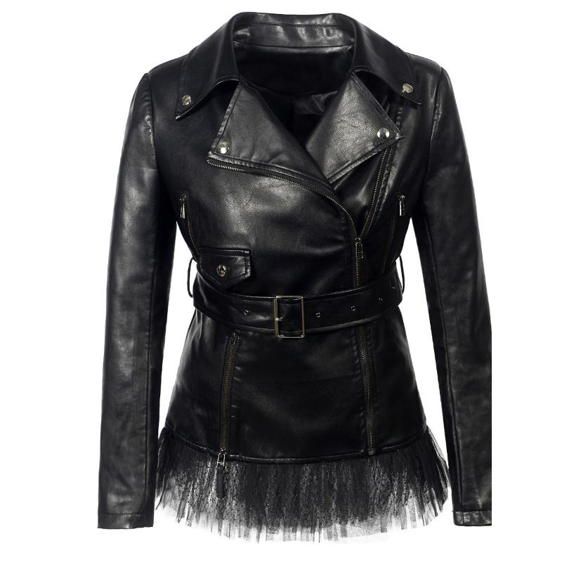 Women' Leather & Faux Gothic Black PU Women Winter Jacket Coats Sexy Lace Patchwork Casual Office Lady Autumn Fall Outwear Jackets
Women' Leather & Faux Gothic Black PU Women Winter Jacket Coats Sexy Lace Patchwork Casual Office Lady Autumn Fall Outwear Jackets