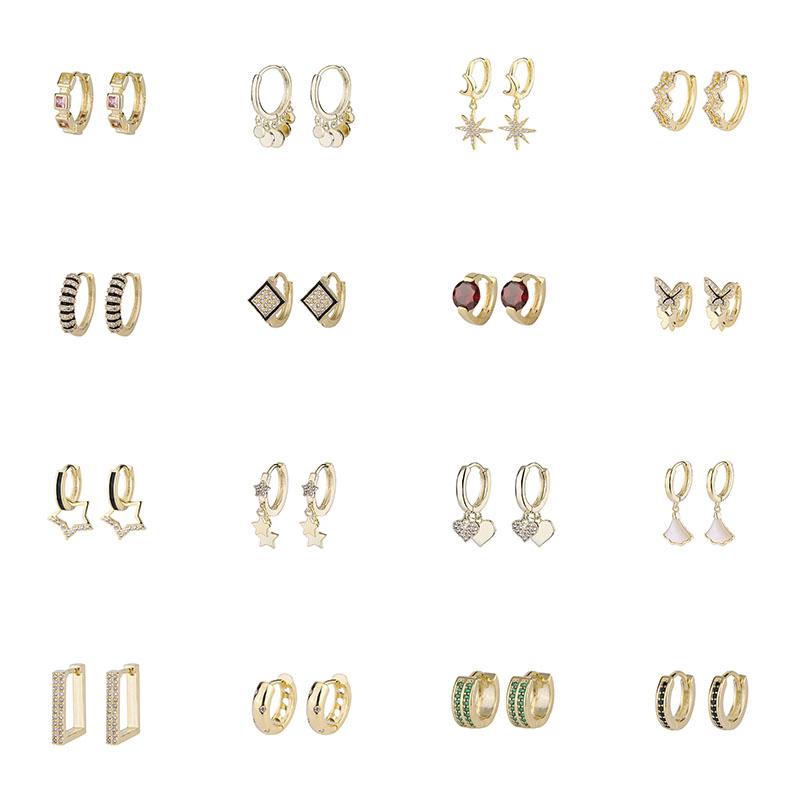 Hoop & Huggie YOMO Fashion Inlaid Zircon 30-Styles Dainty Round Earrings Simple Elegant Metal Style For Women Jewelry
Hoop & Huggie YOMO Fashion Inlaid Zircon 30-Styles Dainty Round Earrings Simple Elegant Metal Style For Women Jewelry
