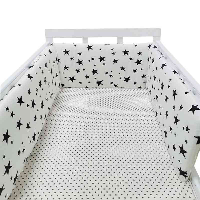 baby nursery Nordic Stars Baby Bed Thicken Bumper Crib Around Cushion Cot Protector Pillows borns Room Decor 210812