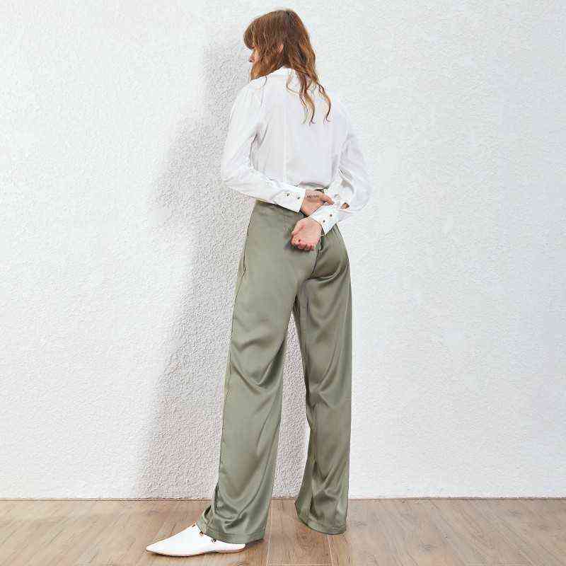 TWOTWNSTYLE Summer Loose Casual Trousers For Women High Waist Maxi Wide Leg Pants Female Elegant Fashion Clothes 211115