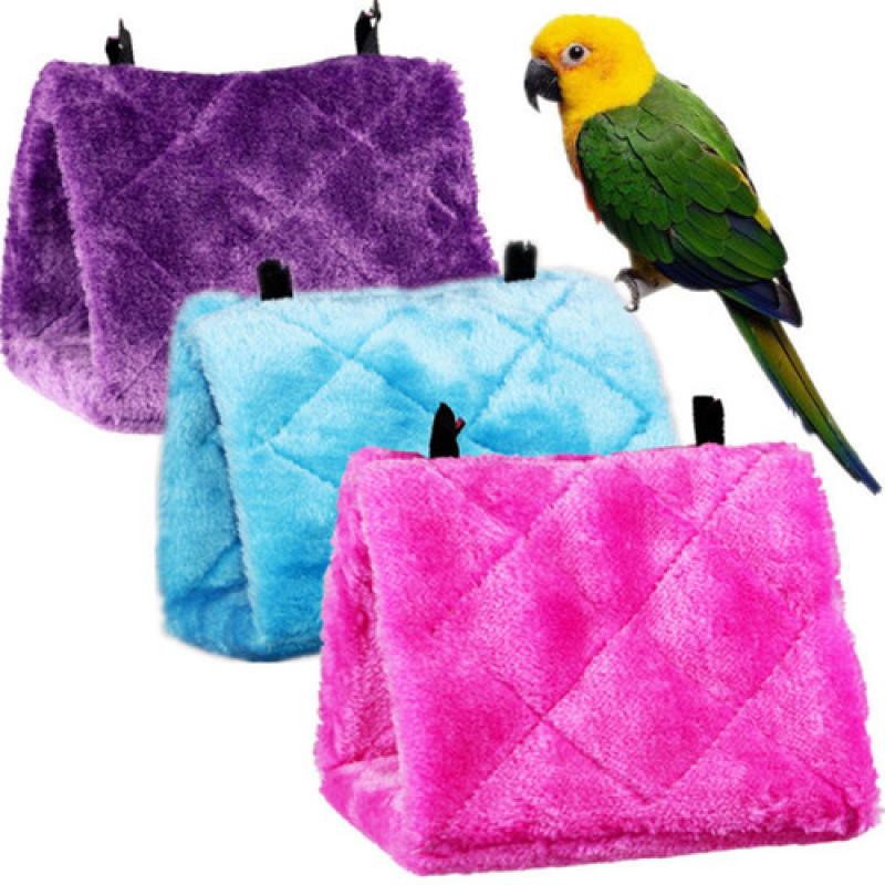 Bird Cages Flannel Hamster Nest Parrot Grackle Myna Winter Honey Bag Glider Warm Cotton Triangular Hammock Cage от DHgate WW