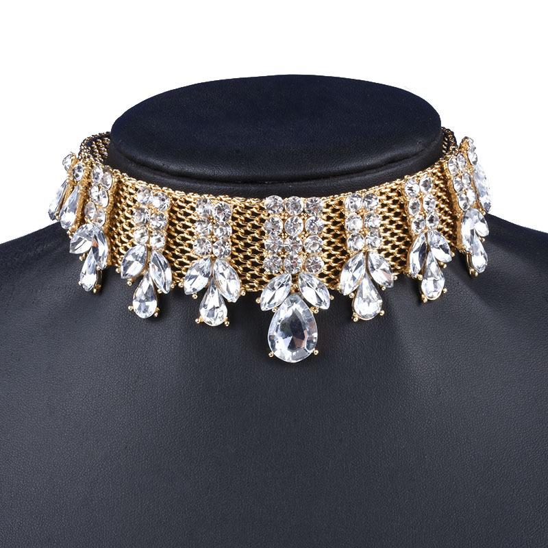 Chokers Luxury Crystal Collar Necklace For Women Rhinestones Choker Statement Wedding Banquet Jewelry Maxi Collier Femme Gifts
Chokers Luxury Crystal Collar Necklace For Women Rhinestones Choker Statement Wedding Banquet Jewelry Maxi Collier Femme Gifts