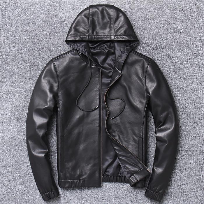 Men' Leather & Faux ZVAQS Genuine Men Real Sheepskin Motorcycle Biker Jacket Casual Slim Male Black Spring Autumn Hooded Outerwear PPH958
Men' Leather & Faux ZVAQS Genuine Men Real Sheepskin Motorcycle Biker Jacket Casual Slim Male Black Spring Autumn Hooded Outerwear PPH958