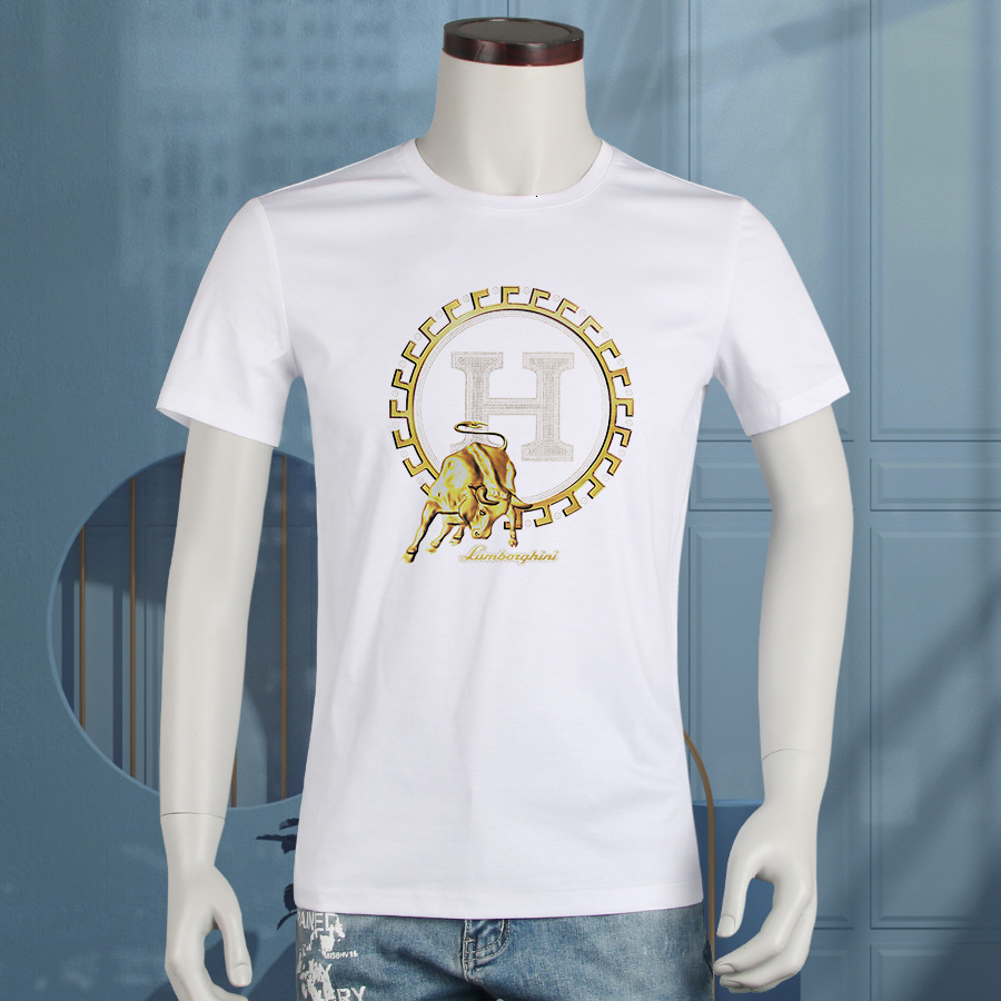 2021 summer 80 thread count double-sided mercerized cotton short sleeve t-shirt men's fashion European loose large ice silk T-shirt, White
2021 summer 80 thread count double-sided mercerized cotton short sleeve t-shirt men's fashion European loose large ice silk T-shirt, White