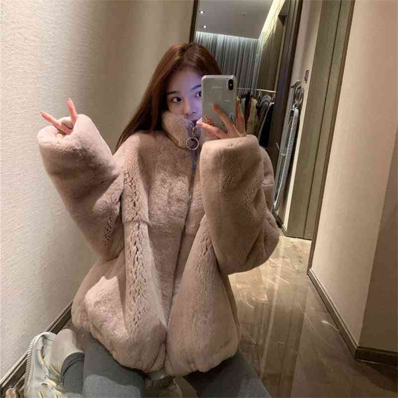 Women Winter Faux Fur Coat Female Stand Collar Jacket Casual Warm Soft Fake Overcoat Manteau Fourrure Femme Outwear 210519, Pink
Women Winter Faux Fur Coat Female Stand Collar Jacket Casual Warm Soft Fake Overcoat Manteau Fourrure Femme Outwear 210519, Pink