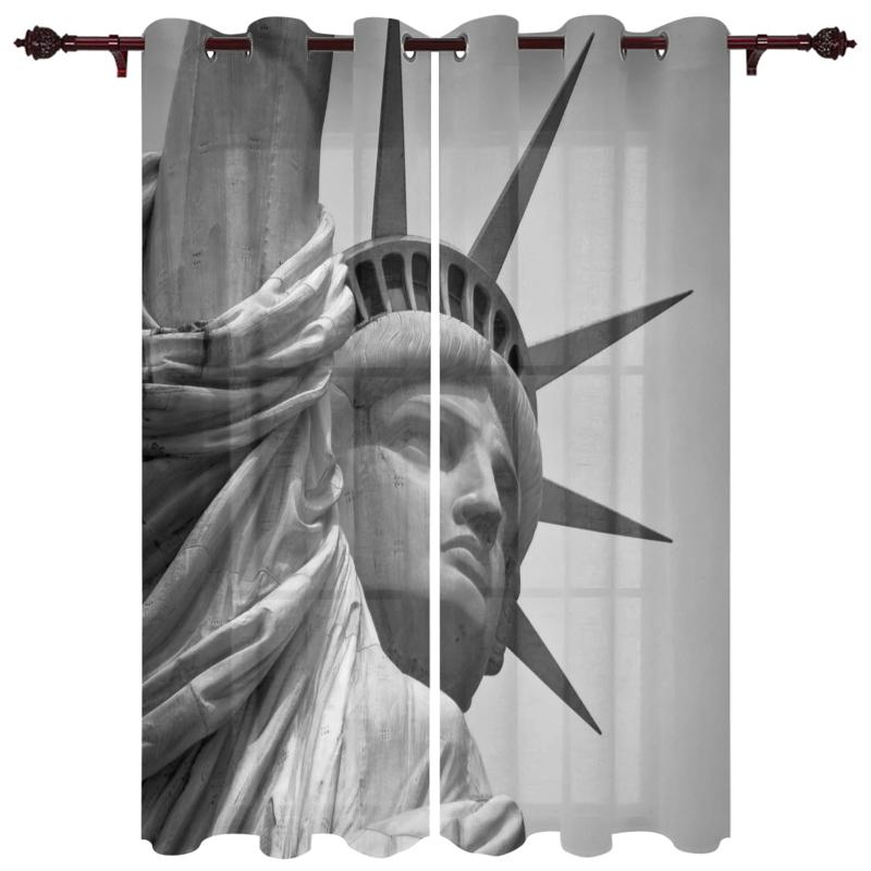 Luxury Modern Window Curtains Statue Of Liberty Usa Bedroom Living Room Dining Decoration Translucent Beautiful Curtain & Drapes
Luxury Modern Window Curtains Statue Of Liberty Usa Bedroom Living Room Dining Decoration Translucent Beautiful Curtain & Drapes