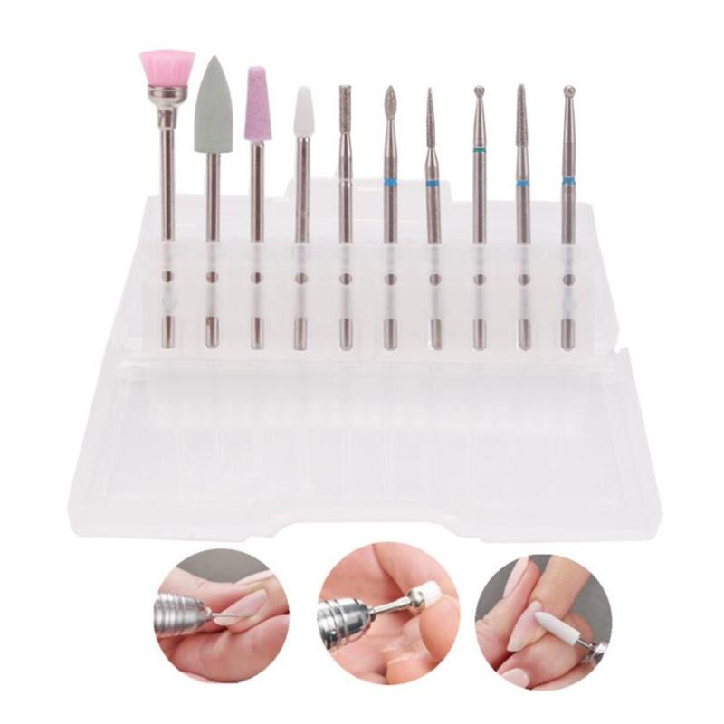 Nail Drill & Accessories 10Pcs Cuticle Clean Bits Set Diamond Tungsten Steel Alloy Grinding Head For Russian Manicure Art Tools
Nail Drill & Accessories 10Pcs Cuticle Clean Bits Set Diamond Tungsten Steel Alloy Grinding Head For Russian Manicure Art Tools