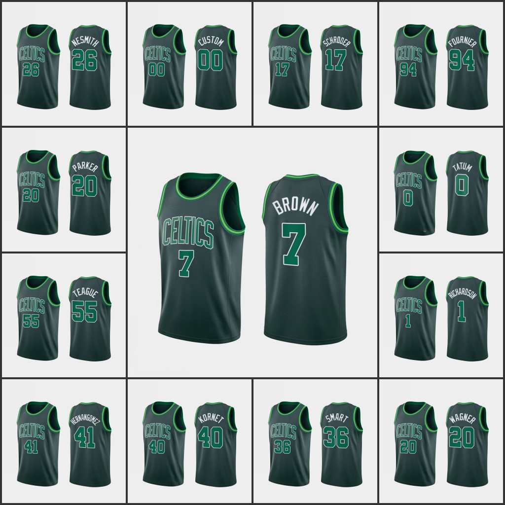 Boston' Celtics' Men Tacko Fall Marcus Smart Jaylen Brown Jayson Tatum Jeff Teague Moe Wagner Custom Green Earned Edition Jersey
Boston' Celtics' Men Tacko Fall Marcus Smart Jaylen Brown Jayson Tatum Jeff Teague Moe Wagner Custom Green Earned Edition Jersey