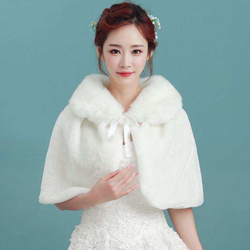 Wraps & Jackets Womens Winter Thicken Plush Wrap Stole Elbow Length Wedding Bridal Shawl Cape Warm Jacket Shrug With Lace Up Ribbon Bowknot, White
Wraps & Jackets Womens Winter Thicken Plush Wrap Stole Elbow Length Wedding Bridal Shawl Cape Warm Jacket Shrug With Lace Up Ribbon Bowknot, White