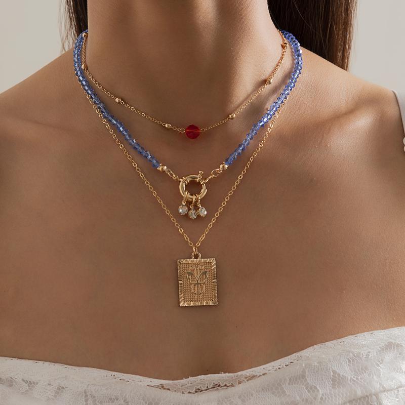 Pendant Necklaces Fashion Rhinestone Tassel Butterfly Pendants Blue Crystal Bead Mix And Match Metal Chains Necklace Set For Women Choker Je
Pendant Necklaces Fashion Rhinestone Tassel Butterfly Pendants Blue Crystal Bead Mix And Match Metal Chains Necklace Set For Women Choker Je