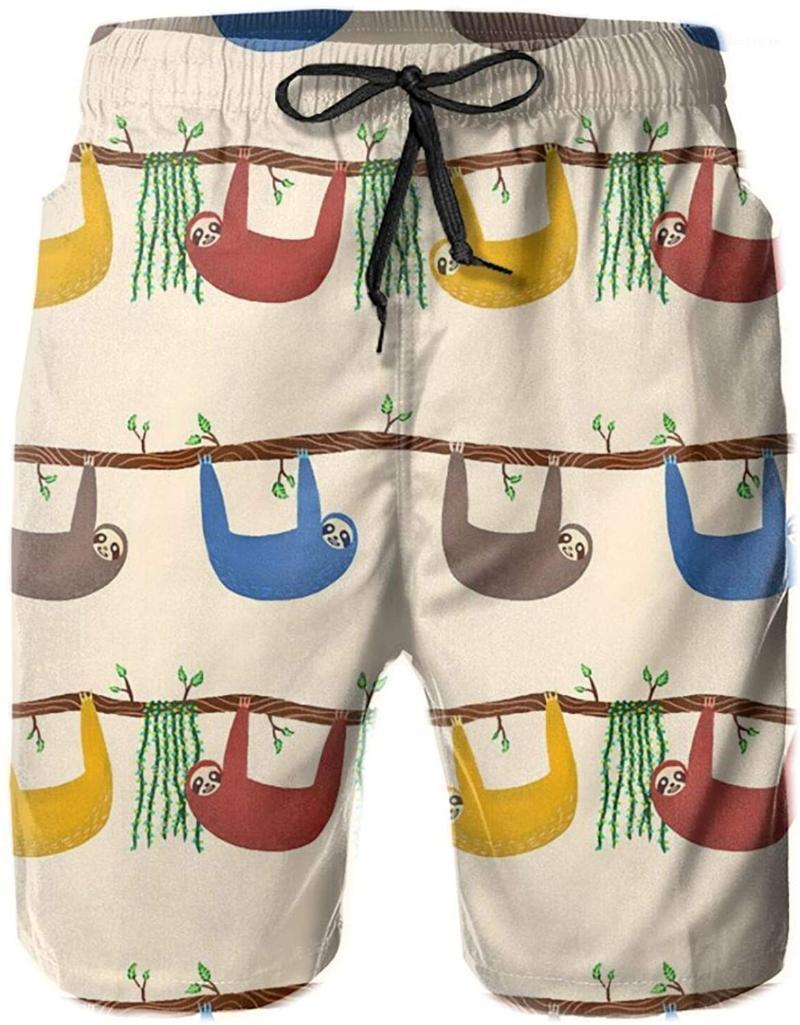 Mens Swim Trunks Colored-Sloth Swimtrunks Swimwear Water Resistant Surfing Summer Beach Shorts With Pockets Men's, 3d printed
Mens Swim Trunks Colored-Sloth Swimtrunks Swimwear Water Resistant Surfing Summer Beach Shorts With Pockets Men's, 3d printed