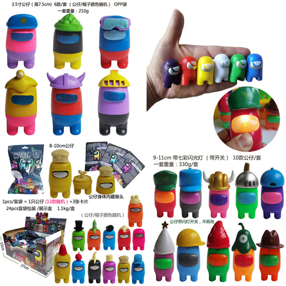 Among US Game Blind Box 7.5-10cm Game Character Action Figures Random Character Action Cards Surprise Gift Toys Dropshipping
Among US Game Blind Box 7.5-10cm Game Character Action Figures Random Character Action Cards Surprise Gift Toys Dropshipping