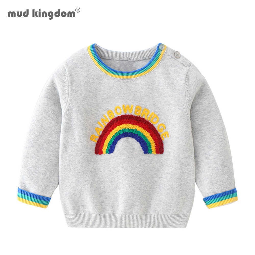 Mudkingdom Boys Sweatshirts Rainbow Embroidery Pullover Autumn Kids Clothes 210615, Navy blue
Mudkingdom Boys Sweatshirts Rainbow Embroidery Pullover Autumn Kids Clothes 210615, Navy blue