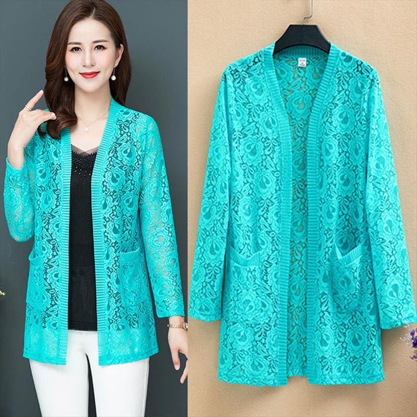 women fashion summer hollow out sweater lace crochet blouses long sleeve cardigan sun protection shirt plus size 5xl g269, White;black
women fashion summer hollow out sweater lace crochet blouses long sleeve cardigan sun protection shirt plus size 5xl g269, White;black
