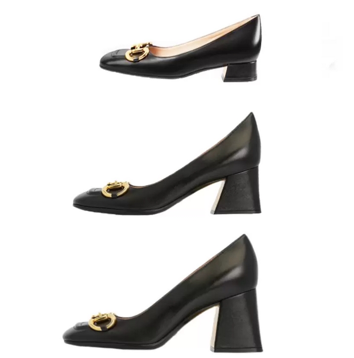 Women Dress Shoes spring autumn fashion cowhide Square toe Coarser heel high heels 100% leather Metal buckle lady designer heeled boat shoe Large size 35-41-42, Camouflage
Women Dress Shoes spring autumn fashion cowhide Square toe Coarser heel high heels 100% leather Metal buckle lady designer heeled boat shoe Large size 35-41-42, Camouflage