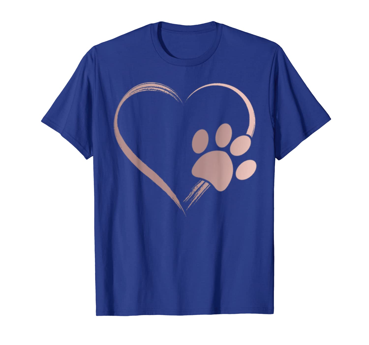 rose pink dog paw print heart t-shirt. gift for girls guys, White;black