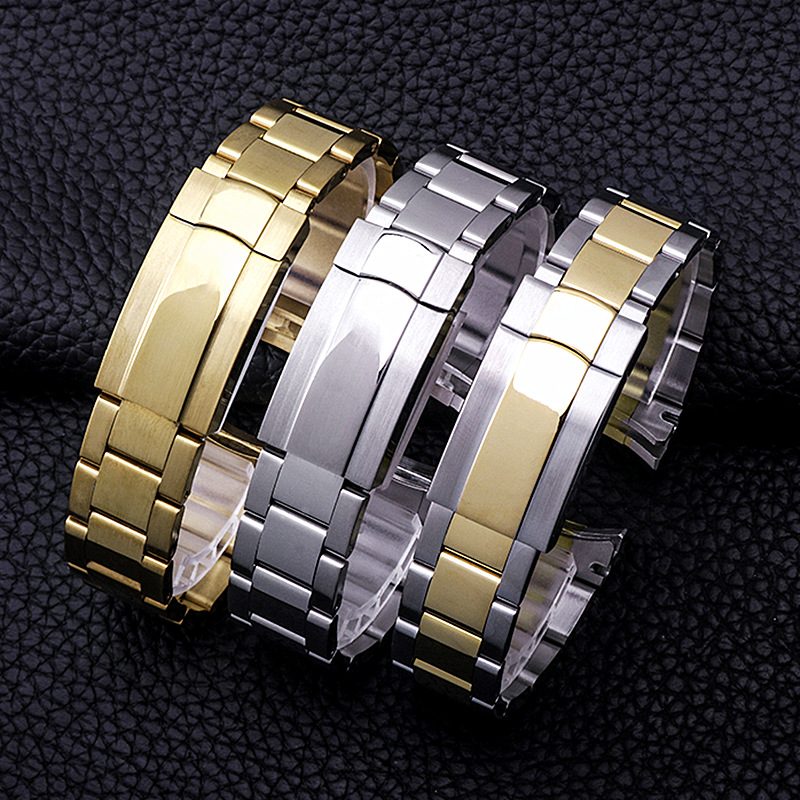 Stainless Steel Watch Band For Rolex Water Ghost Watches 3 Beads Gold Steel Silver Straps Watch Buckles 20mm
Stainless Steel Watch Band For Rolex Water Ghost Watches 3 Beads Gold Steel Silver Straps Watch Buckles 20mm