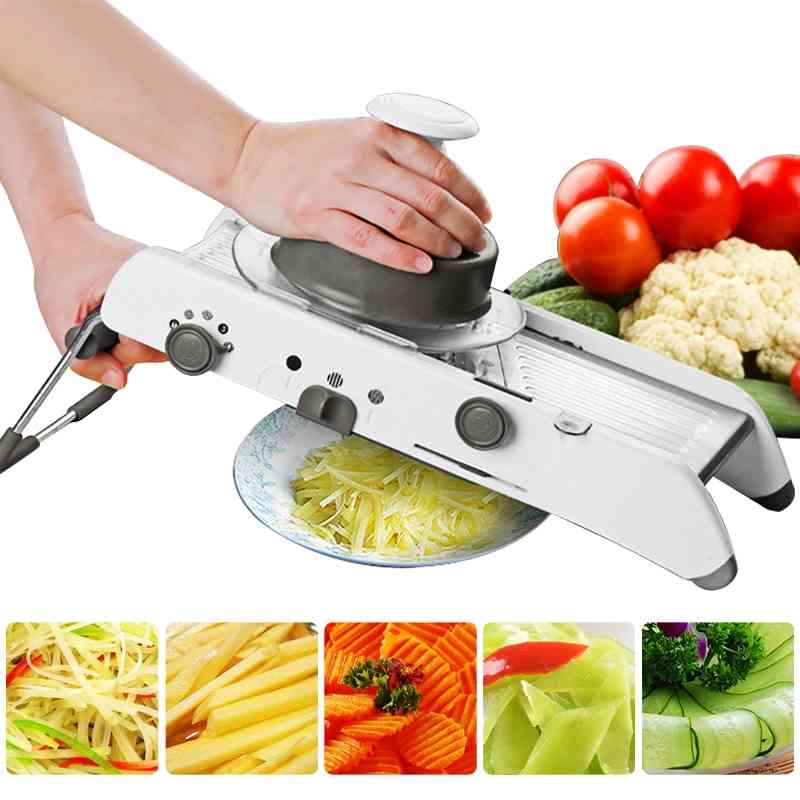 Mandoline Vegetable Slicer Manual Cutter Grater with Adjustable 304 Stainless Steel Blades for Home Tools Kitchen Accessories 210326
Mandoline Vegetable Slicer Manual Cutter Grater with Adjustable 304 Stainless Steel Blades for Home Tools Kitchen Accessories 210326