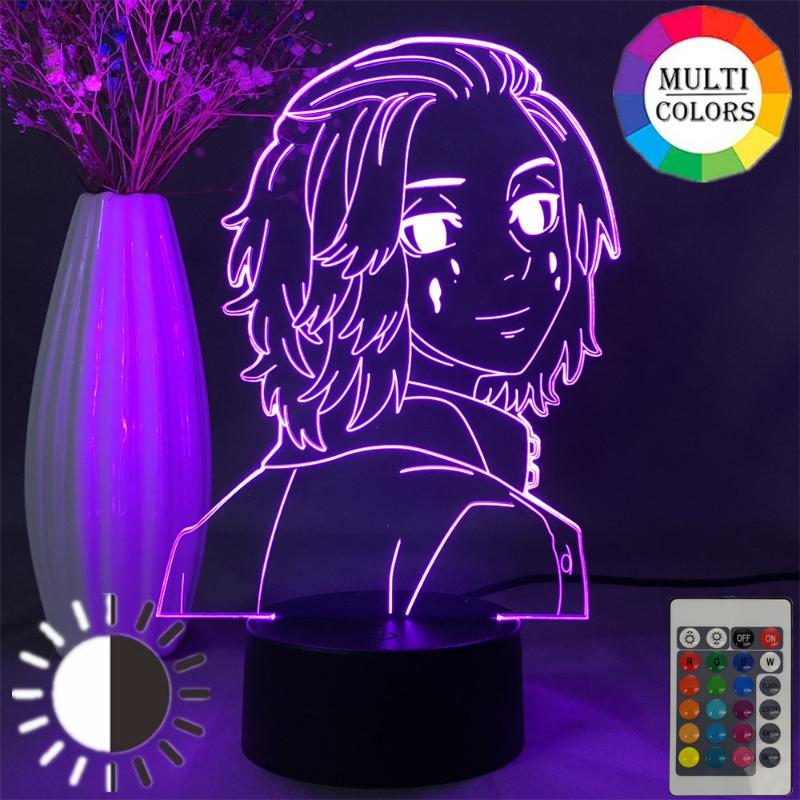 Night Lights Anime Tokyo Revengers Nightlight Manjiro Sano Mikey Figure Light Gift For Kids Child Home Bedroom Decor Led 3d Manga Lamp
Night Lights Anime Tokyo Revengers Nightlight Manjiro Sano Mikey Figure Light Gift For Kids Child Home Bedroom Decor Led 3d Manga Lamp