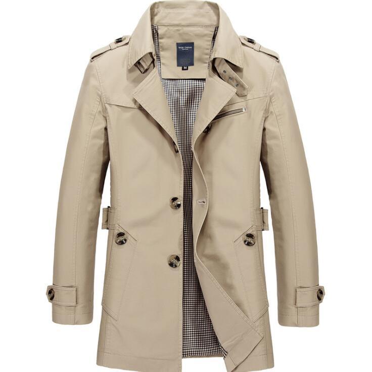 Men's Trench Coats Autumn Winter Mens Man Mid-length Coat Men Clothes Slim Fit Overcoat Long Sleeve 2021 Designer Big Size 5XL, Tan;black
Men's Trench Coats Autumn Winter Mens Man Mid-length Coat Men Clothes Slim Fit Overcoat Long Sleeve 2021 Designer Big Size 5XL, Tan;black