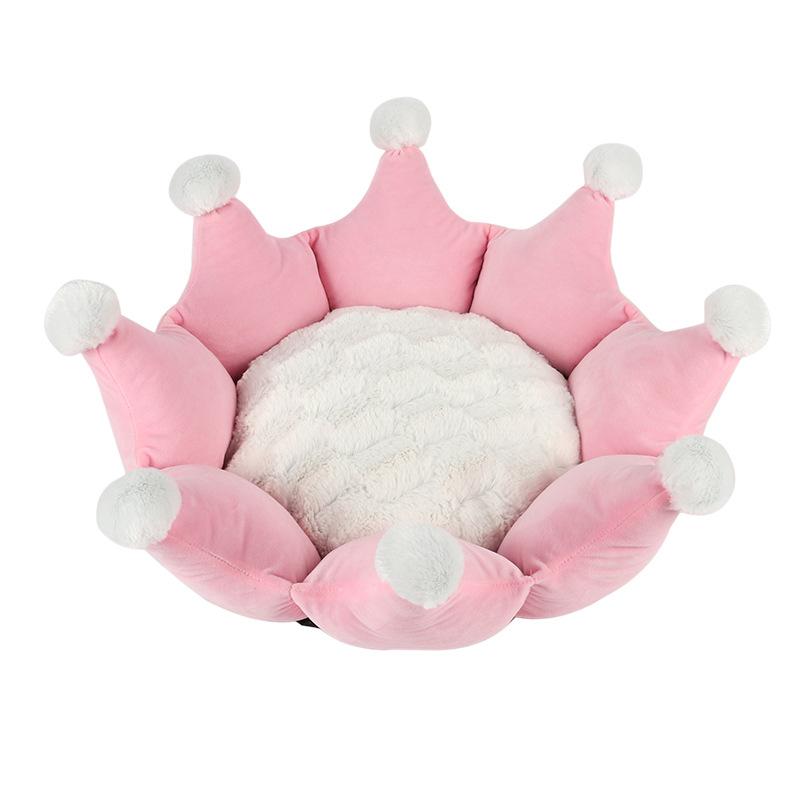 Pet Bed Autumn And Winter Crown Shape Sleeping Nest For Cats Dogs Cute Super Soft Short Velvet Warm Non-Slip Cushion Cat Beds & Furniture
Pet Bed Autumn And Winter Crown Shape Sleeping Nest For Cats Dogs Cute Super Soft Short Velvet Warm Non-Slip Cushion Cat Beds & Furniture