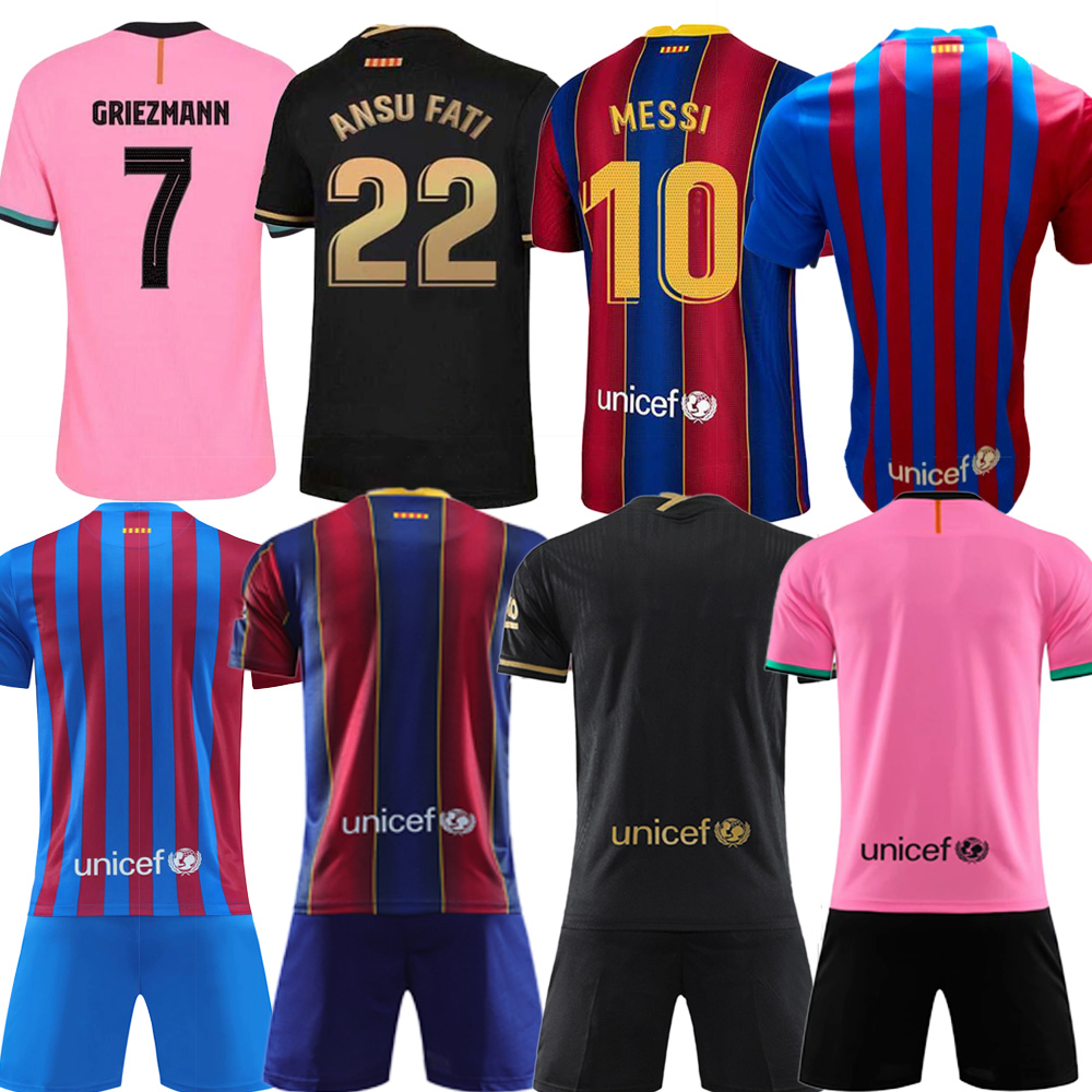 20 21 22 Barcelona soccer jerseys MESSI football men kit A. INIESTA GRIEZMANN F. DE JONG SUAREZ DEMBELE COUTINHO ANSU FATI kids size 16-XXL, Black;yellow
20 21 22 Barcelona soccer jerseys MESSI football men kit A. INIESTA GRIEZMANN F. DE JONG SUAREZ DEMBELE COUTINHO ANSU FATI kids size 16-XXL, Black;yellow