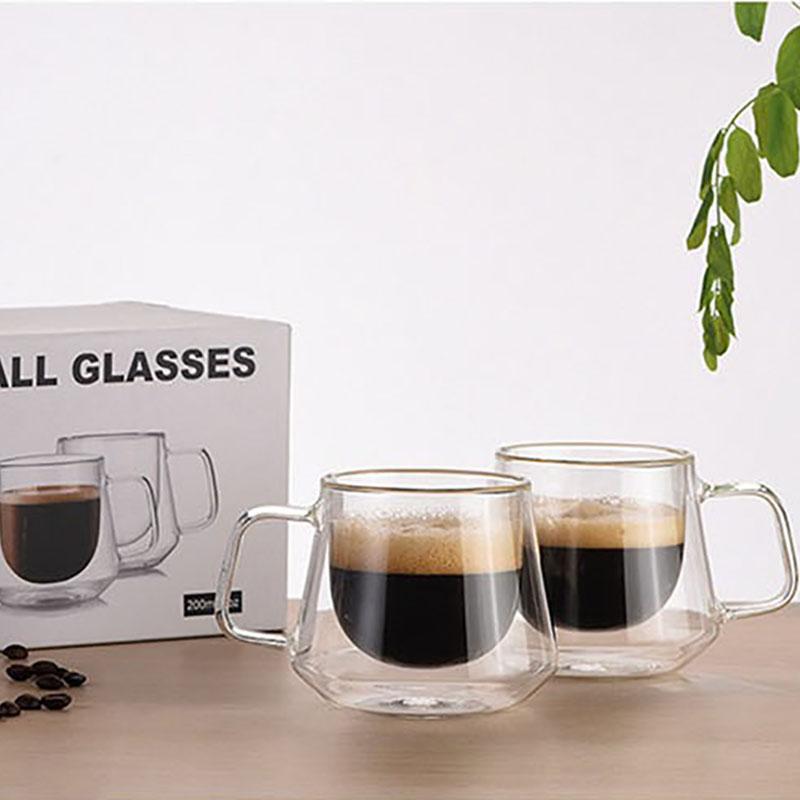 Mugs Double Wall Glass Mug Resistant Tea Beer Milk Juice Cup Drinkware Lover Coffee Cups Gift Creativity
Mugs Double Wall Glass Mug Resistant Tea Beer Milk Juice Cup Drinkware Lover Coffee Cups Gift Creativity