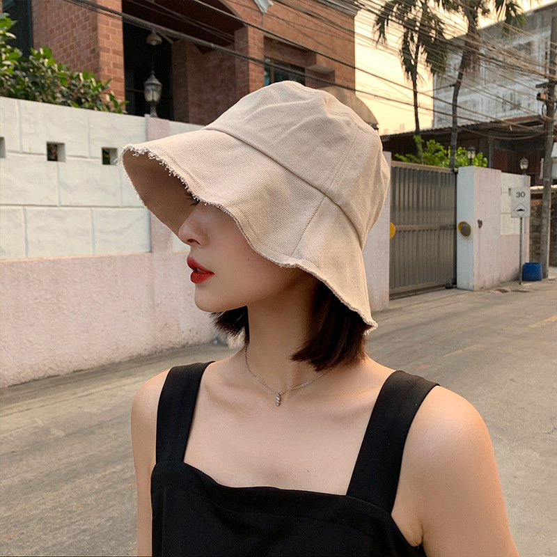 Fisherman's hat Korean fashion versatile hat wide brim cover face Beige summer thin sunscreen basin hat, Blue
Fisherman's hat Korean fashion versatile hat wide brim cover face Beige summer thin sunscreen basin hat, Blue