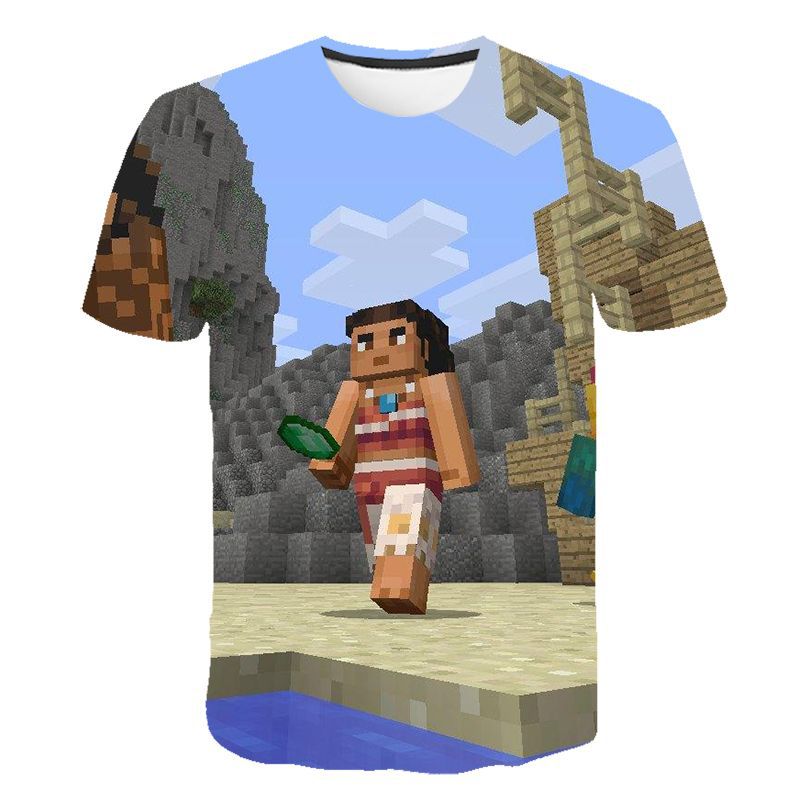 Men's 3D printed T-shirt Japanese animation game peripheral pattern short-sleeved party top street crew neck summer Minecraft, White;black
Men's 3D printed T-shirt Japanese animation game peripheral pattern short-sleeved party top street crew neck summer Minecraft, White;black