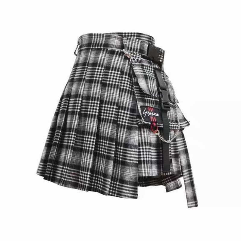 FASHION Autumn Spring Plaid Grid Pocket Black And White Sexy Women Woman Girl Korea Harajuku Mini Skirt B917 210603
FASHION Autumn Spring Plaid Grid Pocket Black And White Sexy Women Woman Girl Korea Harajuku Mini Skirt B917 210603