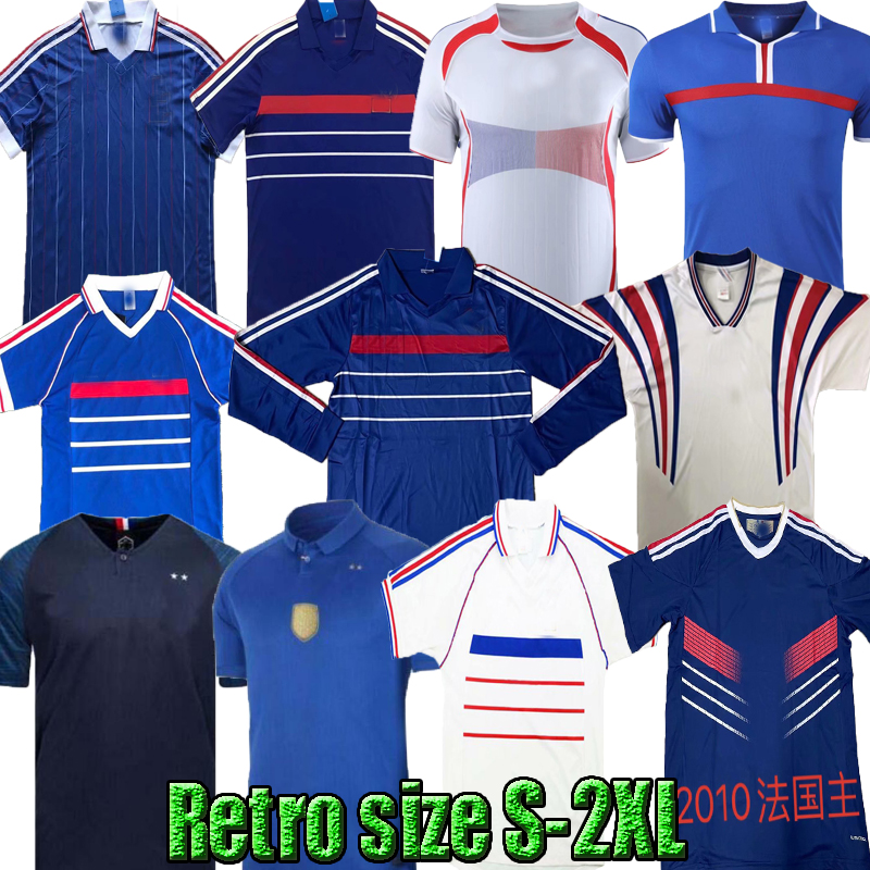 1996 1998 Retro version FRANCE soccer jersey 1984 96 98 02 04 06 18 19 ZIDANE HENRY MAILLOT DE FOOT football shirt 2000 2010 Home Trezeguet 100TH Long sleeve uniform, 2020
1996 1998 Retro version FRANCE soccer jersey 1984 96 98 02 04 06 18 19 ZIDANE HENRY MAILLOT DE FOOT football shirt 2000 2010 Home Trezeguet 100TH Long sleeve uniform, 2020