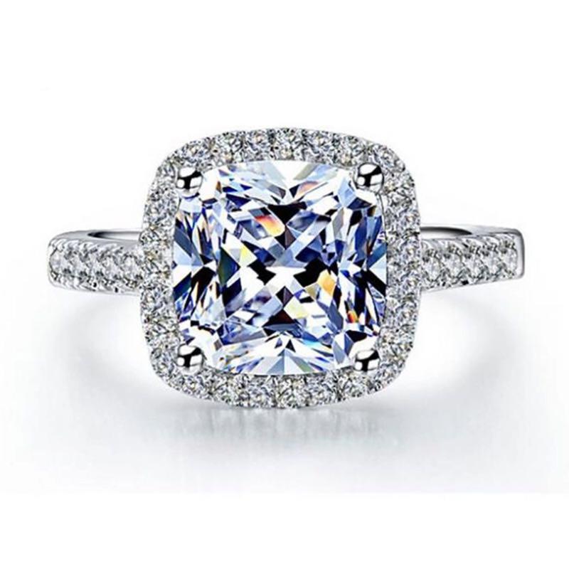 Cluster Rings Simple Women's Crystal 925 Sterling Silver Ring Wedding Engagement Jewelry Exquisite From Swarovskis Anilos Gift
Cluster Rings Simple Women's Crystal 925 Sterling Silver Ring Wedding Engagement Jewelry Exquisite From Swarovskis Anilos Gift