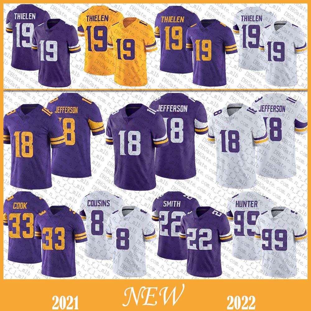 18 Justin Jefferson 19 Adam Thielen Mens Football Jersey 33 Dalvin Cook 22 Harrison Smith 99 Danielle Hunter 8 Kirk Cousins Stitched jerseys High quality Stock, Shown
18 Justin Jefferson 19 Adam Thielen Mens Football Jersey 33 Dalvin Cook 22 Harrison Smith 99 Danielle Hunter 8 Kirk Cousins Stitched jerseys High quality Stock, Shown