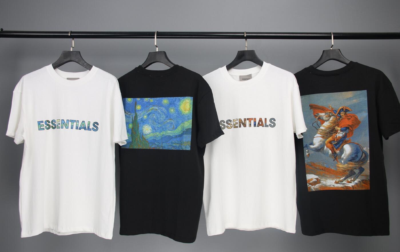 European and American men's T-shirt FEAR OF GOD double line Napoleon oil painting printing couple short sleeves, White;black
European and American men's T-shirt FEAR OF GOD double line Napoleon oil painting printing couple short sleeves, White;black