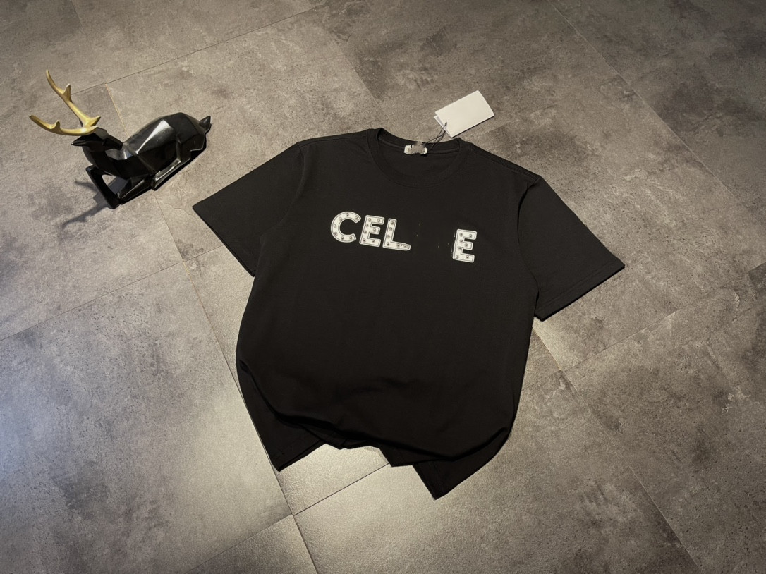 21 summer cel + rivet print short sleeve T-shirt round neck loose casual fashion, Black
21 summer cel + rivet print short sleeve T-shirt round neck loose casual fashion, Black